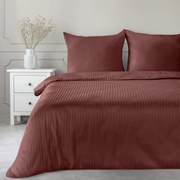 SATÉNOVÉ OBLIEČKY VERA 140X220 CM, 1 KS 70X80 CM BORDOVÉ