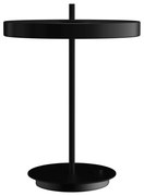 Čierna kovová LED stmievateľná stolová lampa s kovovým tienidlom (výška 41,5 cm) Asteria Table – UMAGE