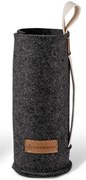 Tmavosivý filcový obal na sklenenú fľašu - Ø 7*21cm / 450ml a 650ml