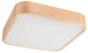 Stropné svietidlo NATURAL SQUARE 4xE27/15W/230V 45x45 cm borovica