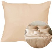 SATÉNOVÁ OBLIEČKA NA VANKÚŠ 50X70 CM SVETLOBÉŽOVÁ