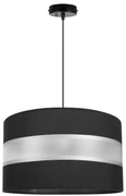 Závesné svietidlo Elegance, 1x textilné tienidlo (výber z 5 farieb), (výber z 3 farieb konštrukcie), (fi 35cm)