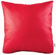 Vankúš červený ekokoža EMI, Vankúš 45x45 cm