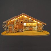 AMADEA Drevený betlehem BEZ FIGURÍK 80 cm