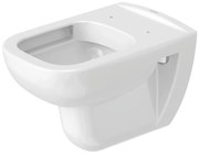 Duravit 25700920002 - Závesné bezokrajové WC D-CODE, keramika / lesklá biela