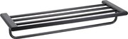 Bemeta Design ORGANIC BLACK: Držiak uterákov, 600 mm, s hrazdou - 167105150