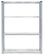 Policový kovový regál TRANSFORM, základná sekcia, 1972x1200x320 mm