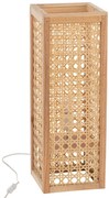 Prírodné bambusová stolná lampa Rectan - 23*23*65cm