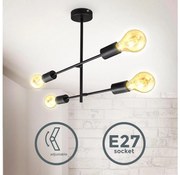 B.K. Licht 1343 - Luster na tyči 4xE27/60W/230V