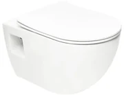 WC závesné SAT Project vrátane dosky softclose, zadný odpad SATWCPRO010RREXP