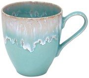 Tyrkysovomodrý hrnček z kameniny Casafina Taormina, 400 ml