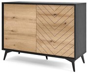 Komoda Diamond K104 dub evoke/čierna