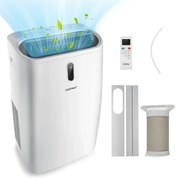 Mobilná klimatizácia 5 v 1 16 000 BTU Chladenie &amp; Ventilátor &amp; Odvlhčovanie &amp; Kúrenie Odvlhčovač 16℃-32℃ 44,5 x 39 x 77 cm Biela