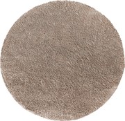 DY Karamelový okrúhly shaggy koberec Camel Rozmer: 80 cm