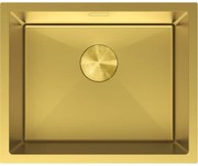 Mexen Trixo, 1-komorový nerezový drez 540 x 440 mm, brúsená zlatá, 6414541000-55