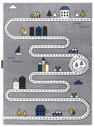 Koberec PETIT STREET ULICE sivý