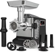 Klarstein Kraftprotz, elektrický mlynček na mäso, 700 W, medený motor, nehrdzavejúca oceľ, čierny