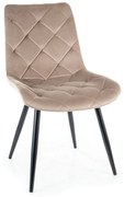 Jedálenská stolička Ralph Velvet, béžová