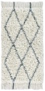 Krémový prateľný ručne tkaný vlnený koberec 80x140 cm Berber Soul – Lorena Canals