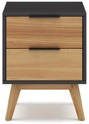 Nočný stolík z borovicového dreva v prírodnej farbe Lavis - Marckeric