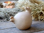 Latté antik dekorácia sliepky - 12*8*10 cm