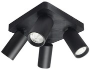 Rabalux 73084 - Bodové svietidlo YORLI 4xGU10/7W/230V čierne