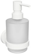Sapho Sapho, X-ROUND WHITE dávkovač mydla 200ml, mliečne sklo, biela mat, XR103W