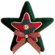 VIANOČNÁ DEKORÁCIA STAR SADA 6KS 18 CM VIACFAREBNÁ