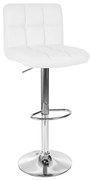 Barová stolička ARAKO strieborná / biela
