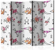 Artgeist Paraván - Origami Dinosaurs II [Room Dividers]