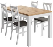 Jedálenská zostava Agbet artisan/biela