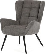 Kreslo ušiak SKAGEN GREY