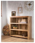 Knižnica Hina 100x120x35 z mangového dreva Mango natural