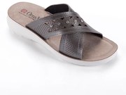 Dámske šľapky na kline perforované s kamienkami veľ. 42