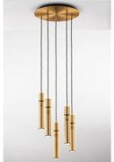 Jupiter 2020 - Luster na lanku ALAS 5xGU10/10W/230V zlatá