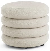 Taburetka MOLLIS krémovo biela