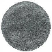 Koberec Fluffy Super Soft svetlosivý kruh