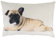 Plátený vankúš šteňa francúzskeho buldočka - 35 * 50 * 10cm