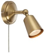 Markslöjd 108978 - Nástenné bodové svietidlo TINY 1xGU10/7W/230V mosadz