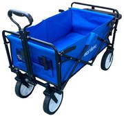 BestBerg BBBW-10BE skladací záhradný / plážový vozík / nosnosť 70 kg / modrý