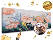 Maľovanie podľa čísel PREMIUM GOLD – Ružová záhrada
