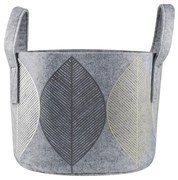 Úložný kôš Leaf 17l, sivý