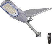 Stmievateľná LED uličná lampa so solárnym panelom LED/200W/20000 mAh 6500K IP65 sivá
