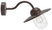 Nordlux - Vonkajšia nástenná lampa LUXEMBOURG 1xE27/60W/230V IP54 hnedá/patina