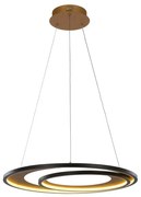 Klausen 142024 - LED Luster na lanku CRYPTIC LED/45W/230V čierna/zlatá