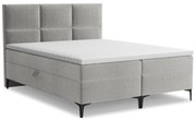 Svetlosivá boxspring posteľ s úložným priestorom 160x200 cm Pakalana – Makamii