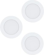 Eglo 98631 - SADA 3x LED zapustených svietidiel FUEVA LED/5W/230V