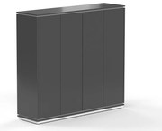 Vysoká skriňa Creator 162,8 x 44,5 x 150,7 cm, biela / antracit