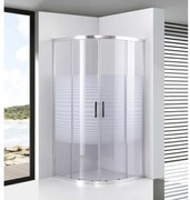 Avignon 6mm White zakrivený Sprchový kút 90*90 190cm