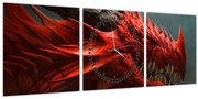 Obraz - Drak (s hodinami) (90x30 cm)